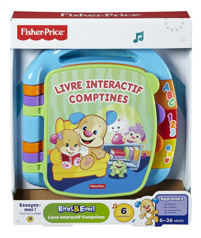 Fisher Price Rires Eveil Livre Interactif Comptines Commandez Facilement En Ligne Dreamland