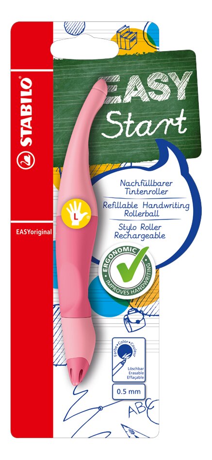 STABILO rollerball pour gauchers EASYoriginal Pastel Pink Blush