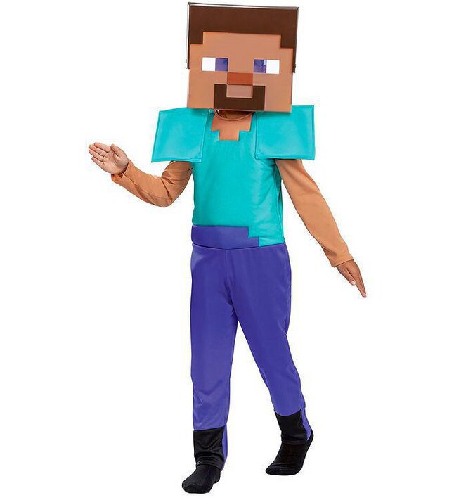 Verkleedpak Minecraft Steve 7-8 jaar