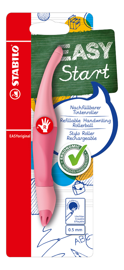 STABILO rollerball voor rechtshandigen EASYoriginal Pastel Pink Blush