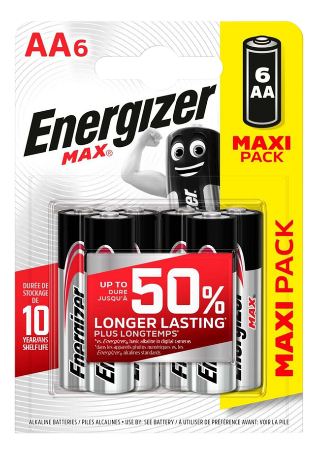 Energizer Max pile AA - 6 pièces