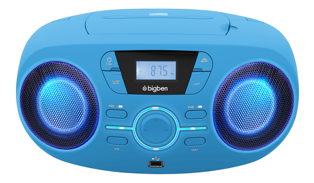 bigben radio/lecteur CD portable CD61 bleu