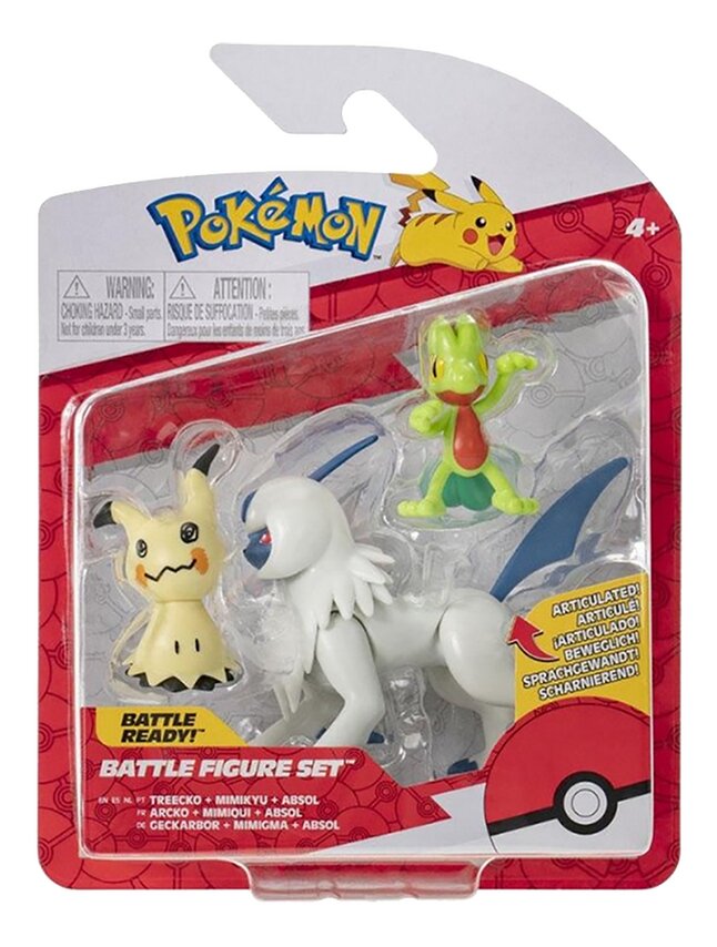 Pokémon figurine Battle Figure Set - Arcko + Mimiqui + Absol