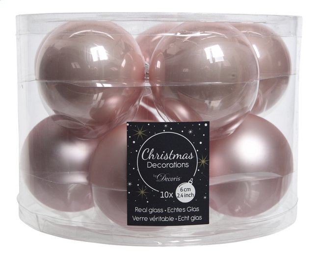 Boule De Noel Rose Poudre 10 Pieces Super Deals Et Nouveautes Au Quotidien Chez Dreamland