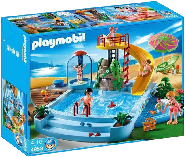 PLAYMOBIL Family Fun 4858 Openluchtzwembad