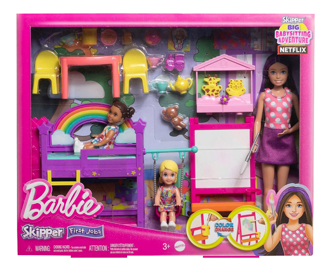 Barbie speelset Skipper First Jobs Big Babysitting Adventure