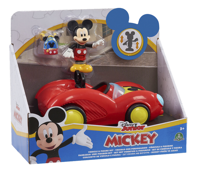 Disney Mickey Mouse racewagen met figuur