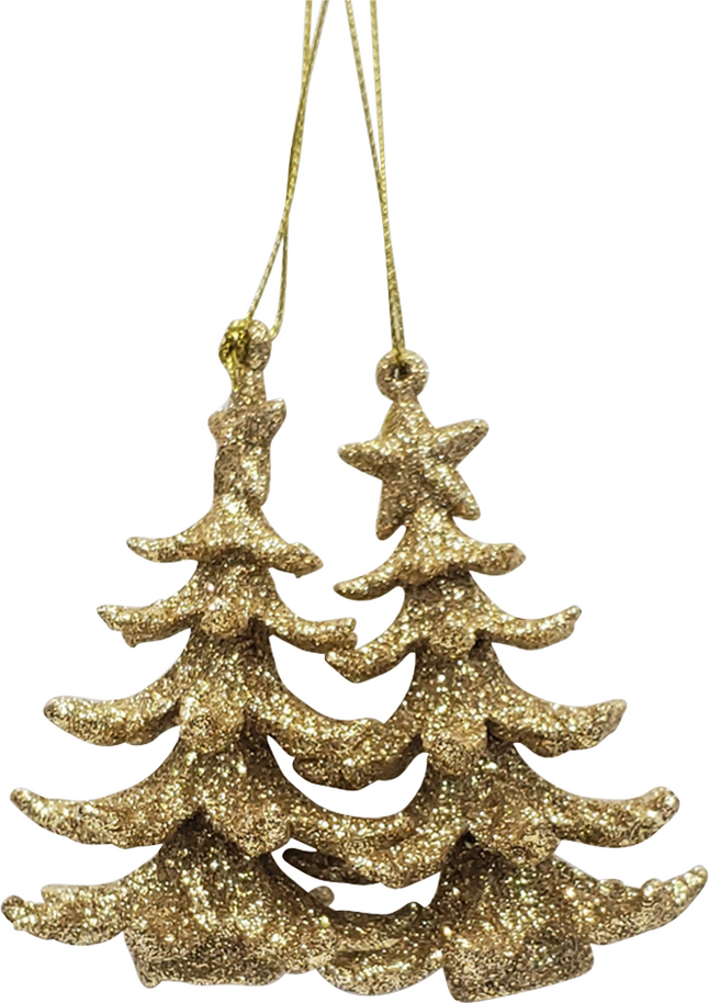 Decoration A Suspendre Sapin De Noel Or 2 Pieces Super Deals Et Nouveautes Au Quotidien Chez Dreamland