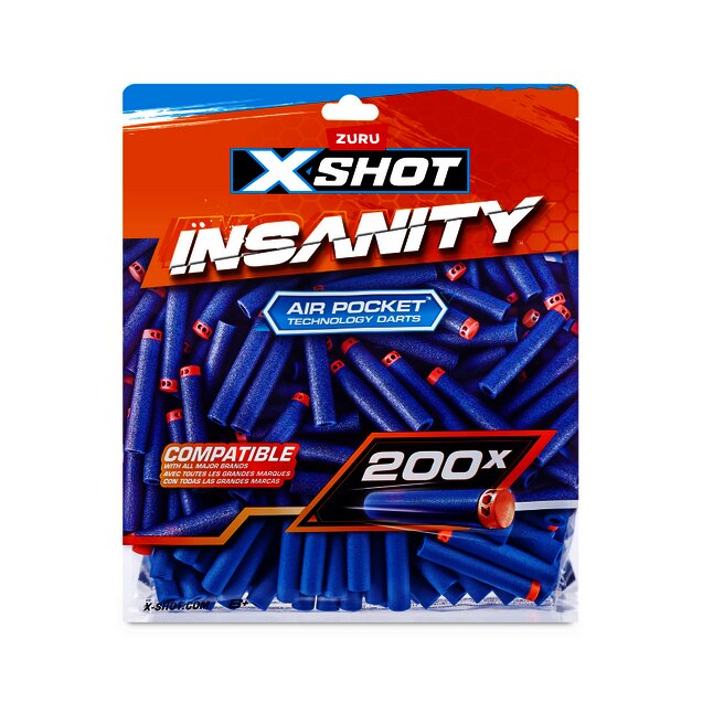 Zuru X-Shots Insanity navulling 200 pijltjes