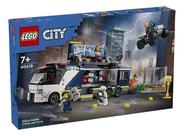 LEGO City 60418 Le laboratoire de police scientifique mobile