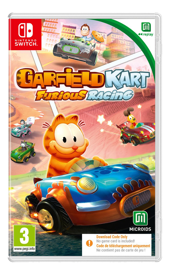 Nintendo Switch Garfield Kart Furious Racing - Code in a box ENG/FR