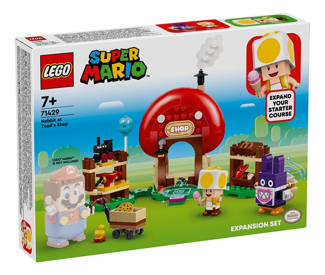LEGO Super Mario 71429 Ensemble d’extension Carottin et la boutique Toad