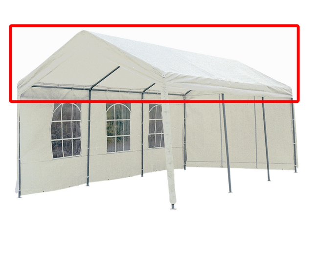 Toile de toit pour tente de réception 4 x 8 m