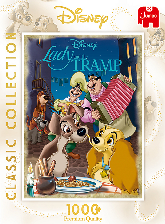 Jumbo puzzle Disney Classic Collection La Belle et le Clochard