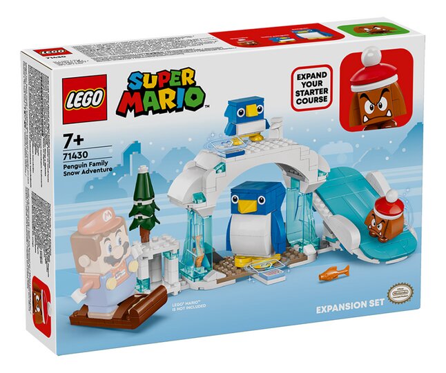 LEGO Super Mario 71430 Ensemble d’extension Aventure dans la neige pour la famille Pingouin
