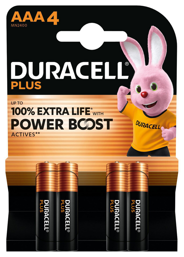 Duracell Plus Powerboost AAA-batterij - 4 stuks