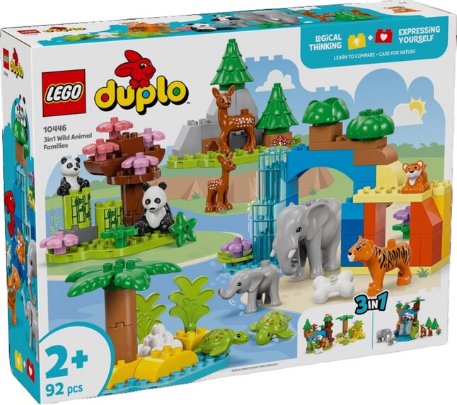LEGO DUPLO Familles d’animaux sauvages 3-en-1 10446