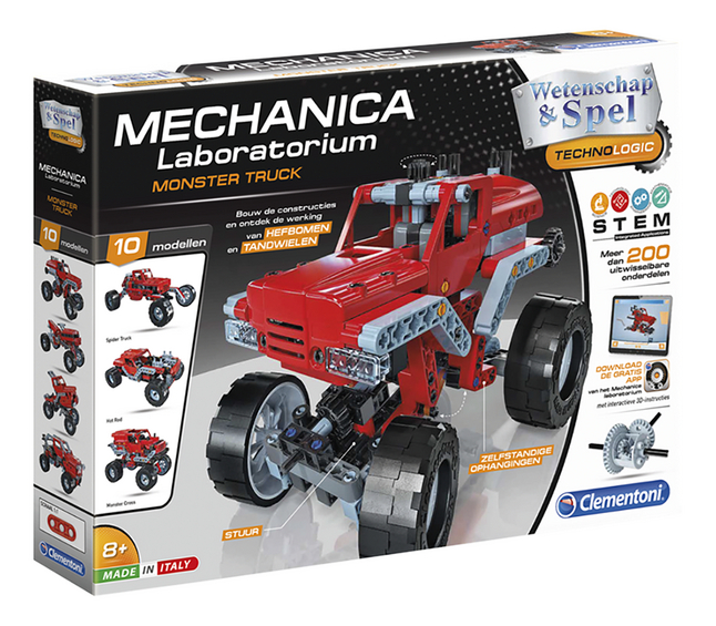 Clementoni Wetenschap & Spel Mechanica Laboratorium Monster Truck