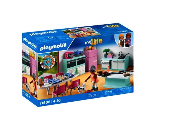 PLAYMOBIL Speelset Keuken met eethoek 71608