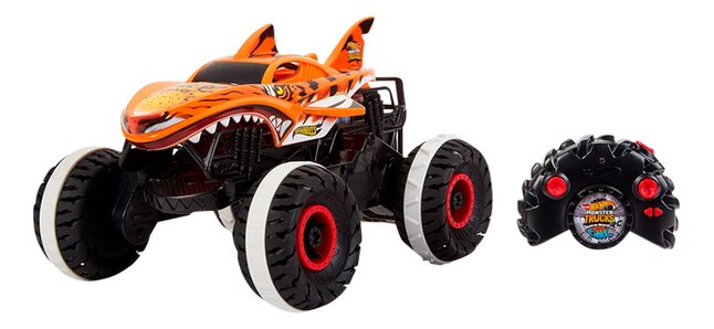 Hot Wheels voiture RC Monster Trucks Unstoppable Tiger Shark