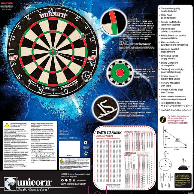 te binden Geletterdheid landelijk Unicorn dartbord Eclipse Pro 2 kopen? | Bestel eenvoudig online | DreamLand