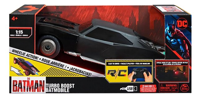 Spin Master voiture RC The Batman Movie Turbo Boost Batmobile