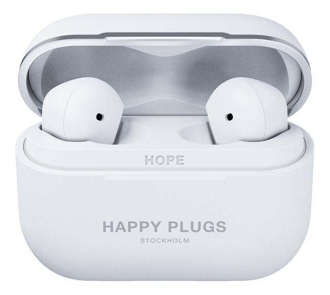 Happy Plugs True Wireless Oortjes Hope wit