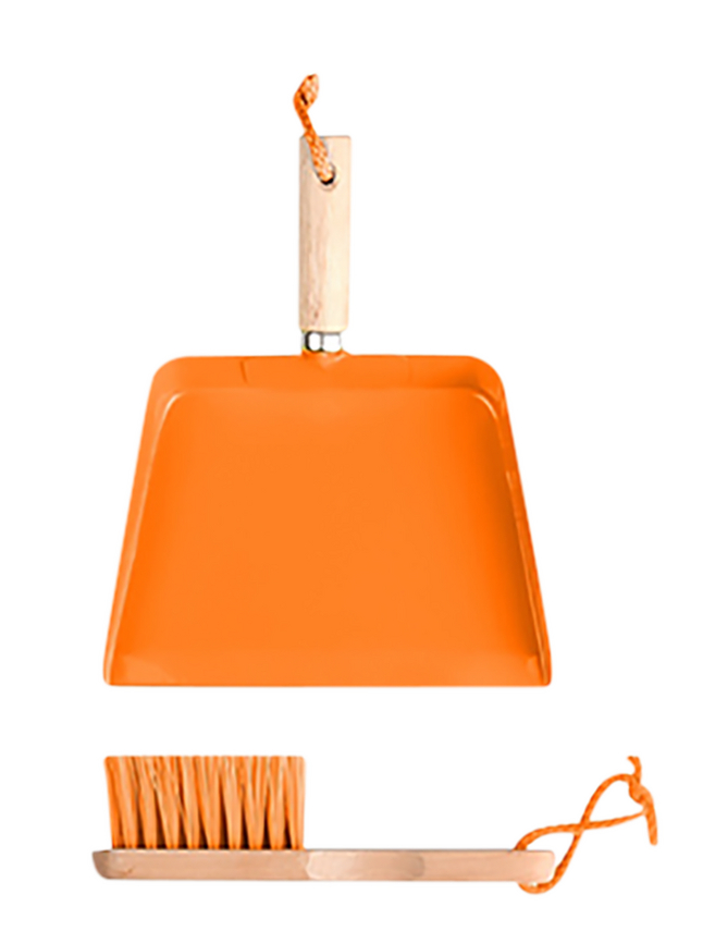 Esschert Design ramassette et balayette pour enfant orange