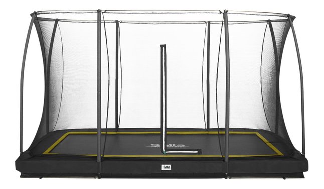 Salta inbouwtrampoline met veiligheidsnet Comfort Edition Ground L 3,66 x B 2,44 m zwart