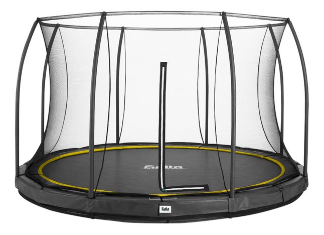 Salta trampoline enterré avec filet de sécurité Comfort Edition Ground Ø 4,27 m noir