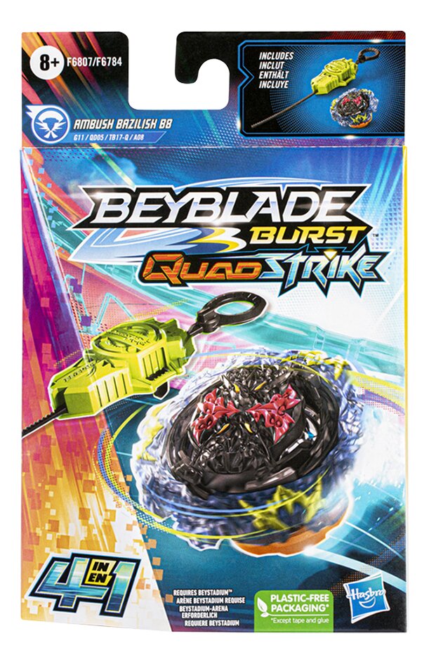 Beyblade Burst Quad Strike Starter Pack - Ambush Bazilish