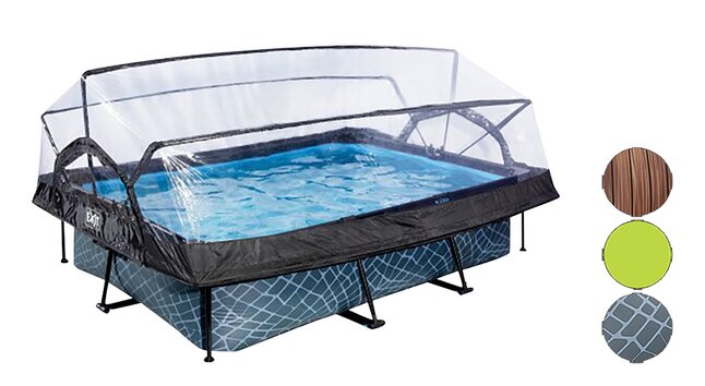 EXIT piscine avec coupole L 3 x Lg 2 x H 0,65 m