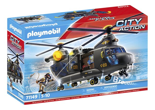 PLAYMOBIL City Action 71149 Hélicoptère de transport des forces spéciales, Commandez facilement en ligne