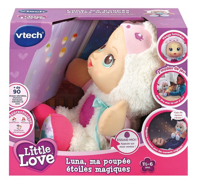 VTech Little Love Luna, ma poupée étoiles magiques FR