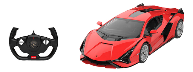 Rastar voiture RC Lamborghini Sian rouge