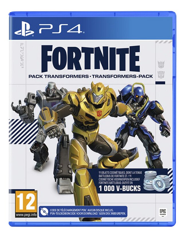 PS4 Fortnite Transformers-Pack - Code in a box NL/FR