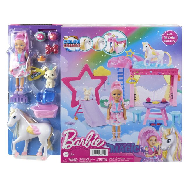 Mattel Speelset Barbie Chelsea en Pegasus