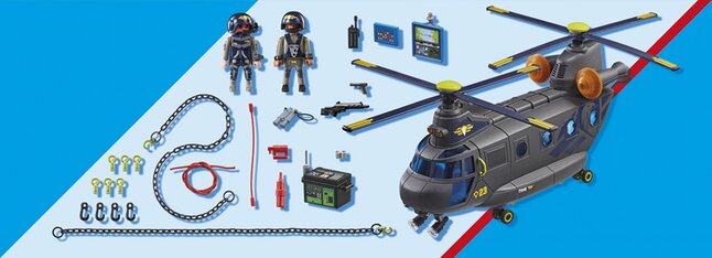 Playmobil hélicoptère unité de secours - Playmobil