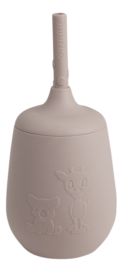 Nuuroo drinkbeker met rietje Adita 230 ml Woodrose
