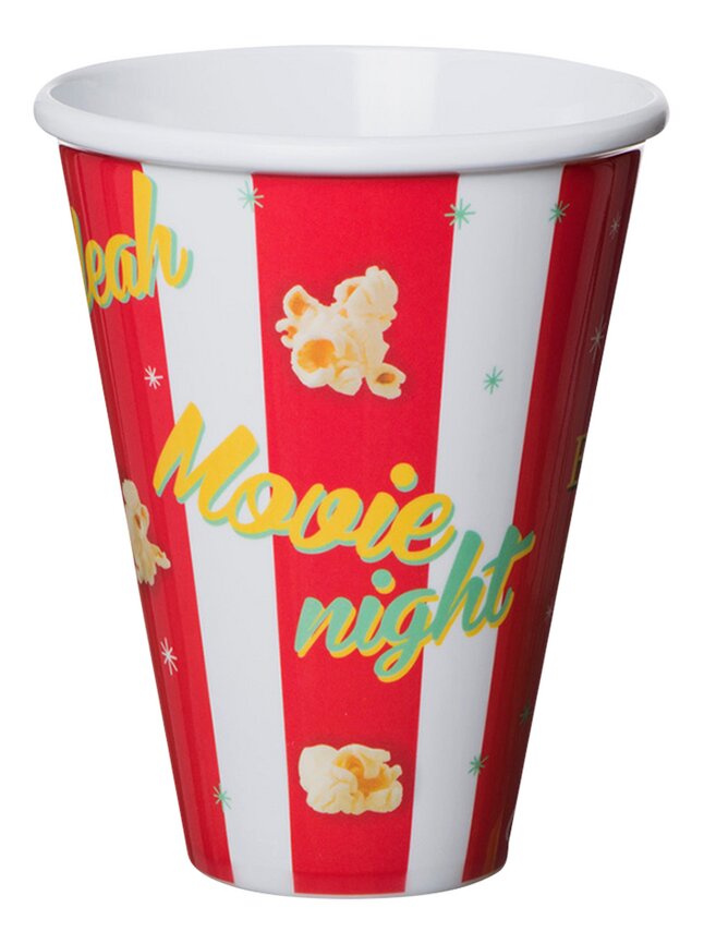 Popcornbeker Movie Night rood