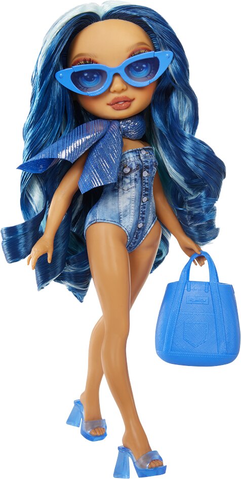 MGA Entertainment Rainbow High Swim & Style Fashion Doll Skyler Blue