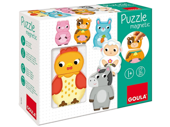 Goula Magnetische puzzel Dieren