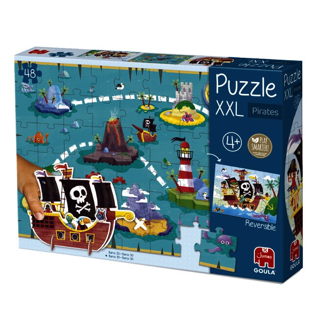 Jumbo XXL puzzel Goula legpuzzel Piraten