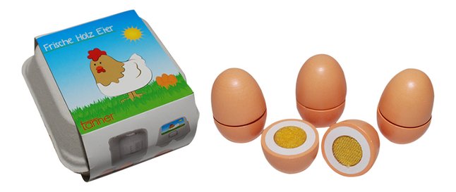 Speelset 4 houten eieren in een doosje kopen? | Bestel eenvoudig online DreamLand