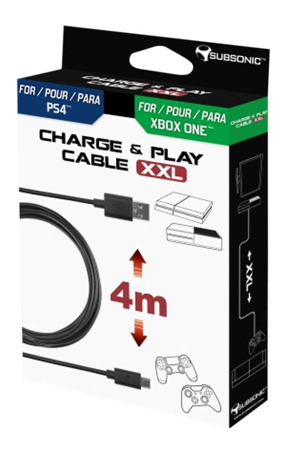 Subsonic Charge & Play Cable XXL PS4/Xbox One