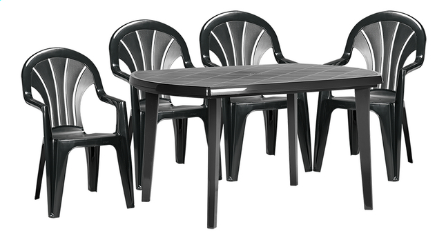 Keter Allibert Ensemble De Jardin Elize Venetia Graphite Super