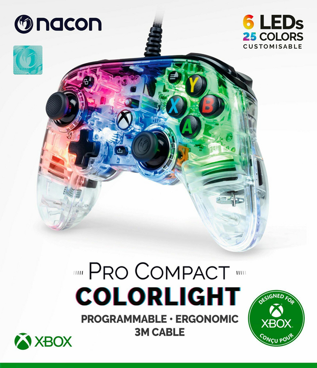 Nacon controller Pro Compact voor Xbox Colorlight