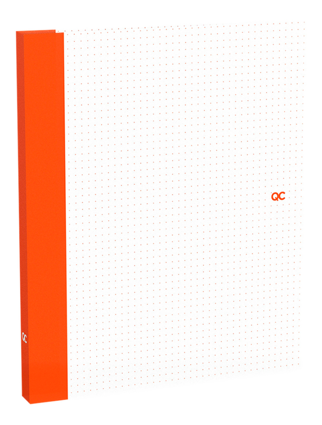 Quattro Colori classeur A4 Mini Retro 2,5 cm orange