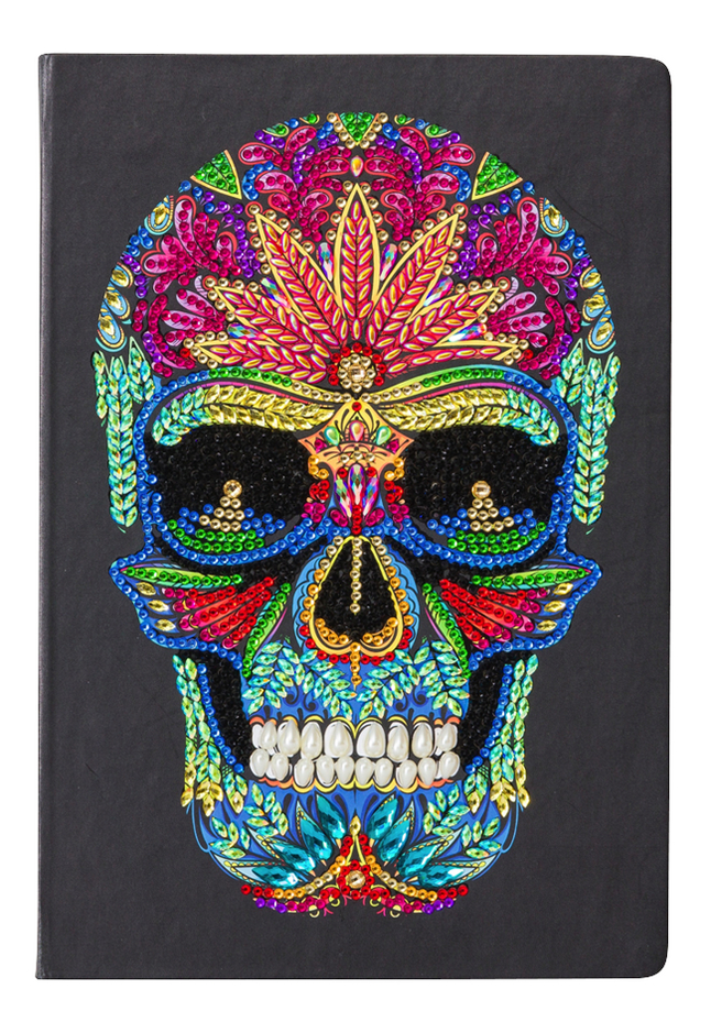 Craft Buddy Crystal Art Notebook Kit Skull