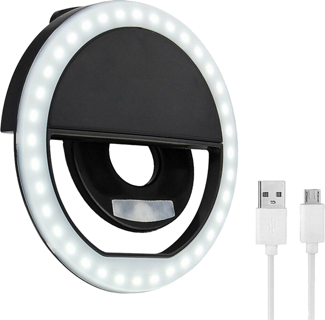 bigben anneau à selfies universel avec LED pour smartphone